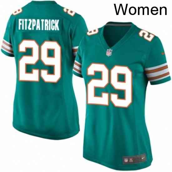 Womens Nike Miami Dolphins 29 Minkah Fitzpatrick Game Aqua Green Alternate NFL Jersey